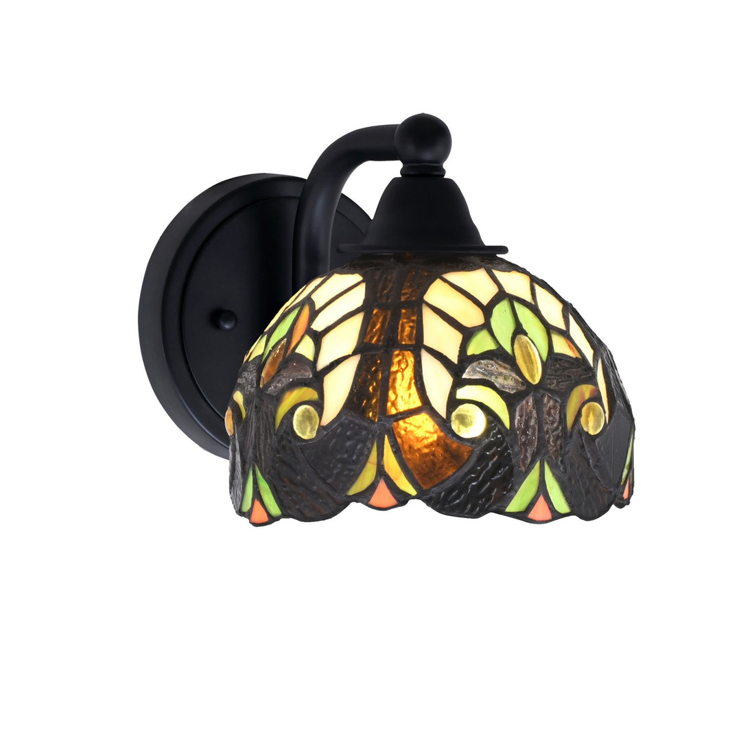 Toltec Paramount 3421-MB-9945 Wall Sconce Light - Matte Black