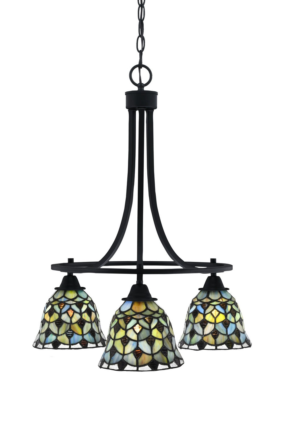 Toltec Paramount 3413-MB-9365 Chandelier Light - Matte Black