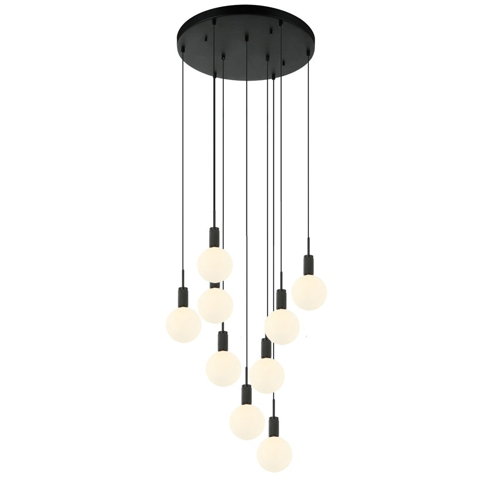 Maxilite Martelli MX 2160C9A3 Pendant Light - Black