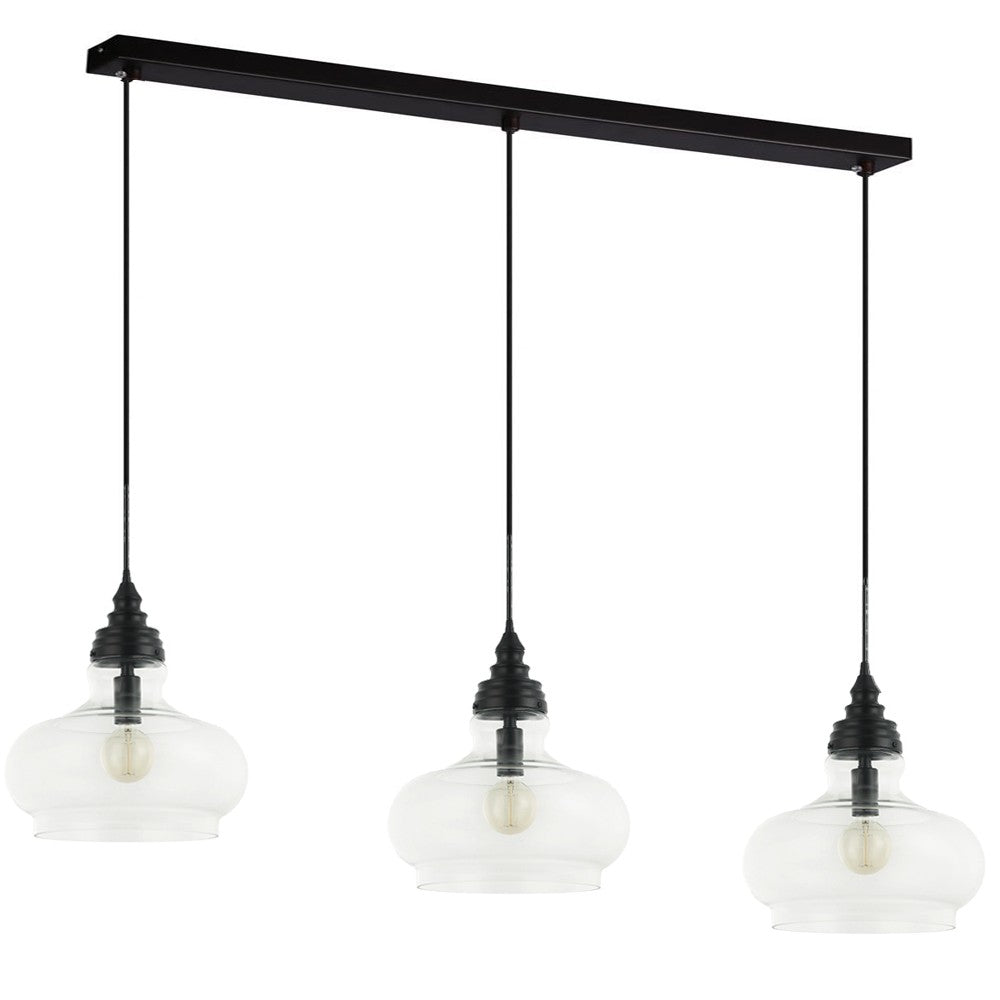 Maxilite Flynn MX 2225B3A3 Pendant Light - Black