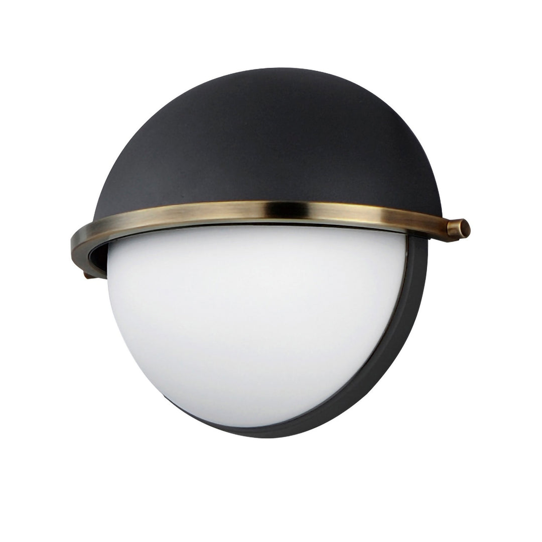 Maxim Duke 12418SWBKWBR Wall Sconce Light - Black/Weathered Brass