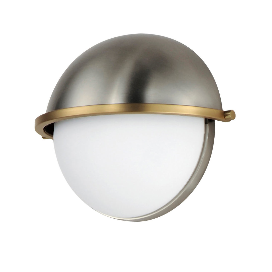 Maxim Duke 12418SWSNSBR Wall Sconce Light - Satin Nickel / Satin Brass