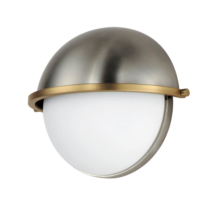 Maxim Duke 12418SWSNSBR Wall Sconce Light - Satin Nickel / Satin Brass