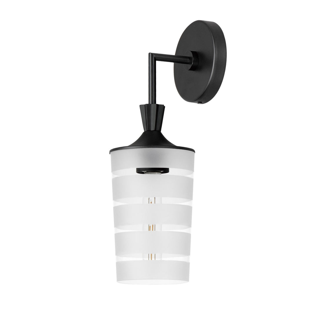 Maxim Copacabana 12442CLFTBK Wall Sconce Light - Black