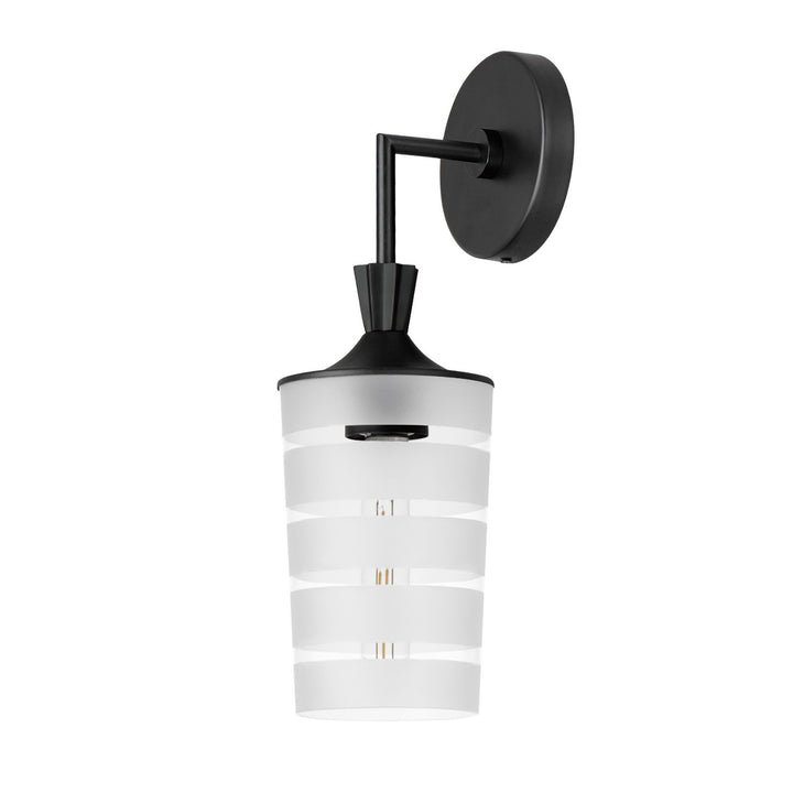 Maxim Copacabana 12442CLFTBK Wall Sconce Light - Black