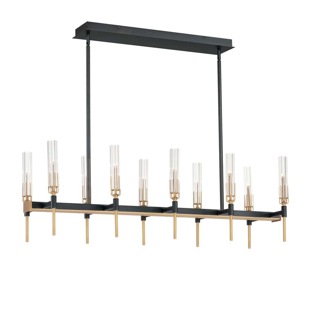 Maxim Flambeau 16127CLBKAB Pendant Light - Black / Antique Brass