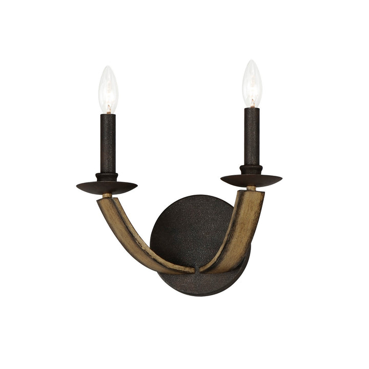 Maxim Basque 20341DWAR Wall Sconce Light - Driftwood/Anthracite