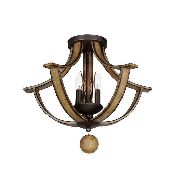 Maxim Basque 20343DWAR Ceiling Light - Driftwood/Anthracite