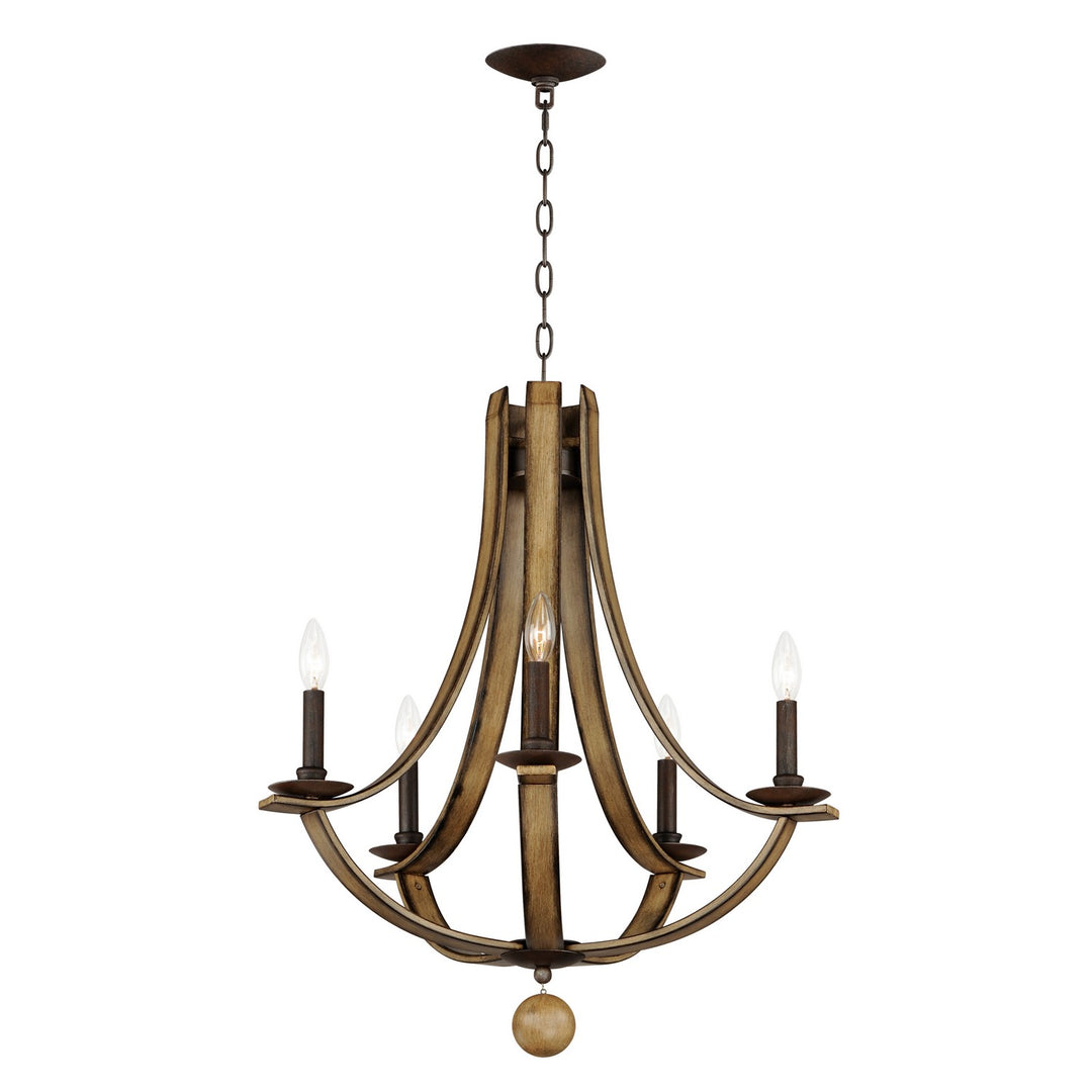 Maxim Basque 20345DWAR Chandelier Light - Driftwood/Anthracite