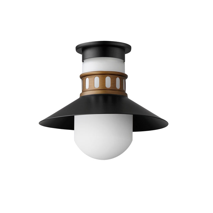 Maxim Lighting 35120SWBKAB  Admiralty Outdoor Black / Antique Brass