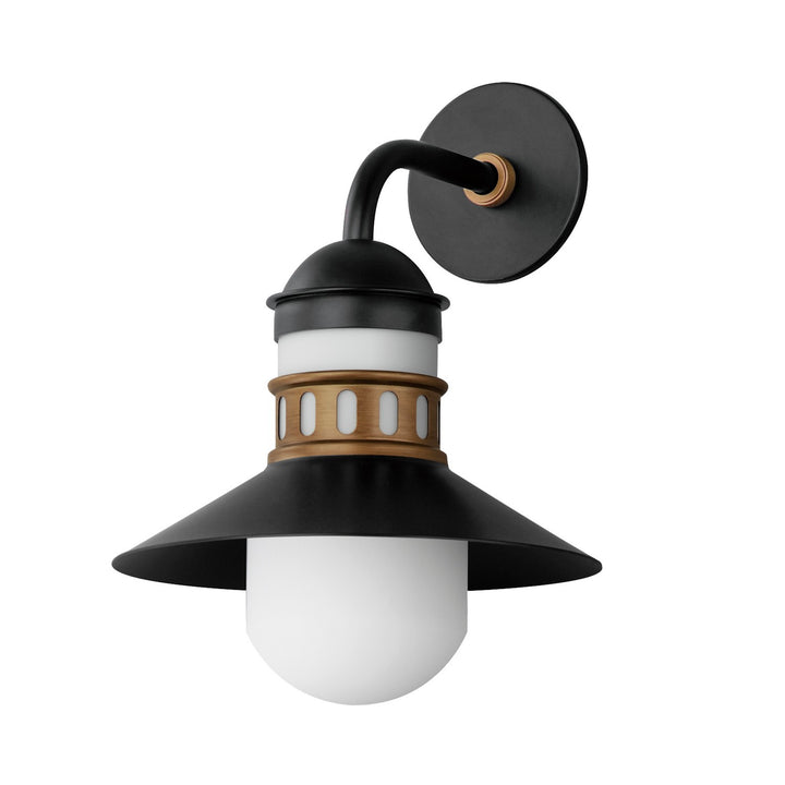 Maxim Lighting 35124SWBKAB  Admiralty Outdoor Black / Antique Brass