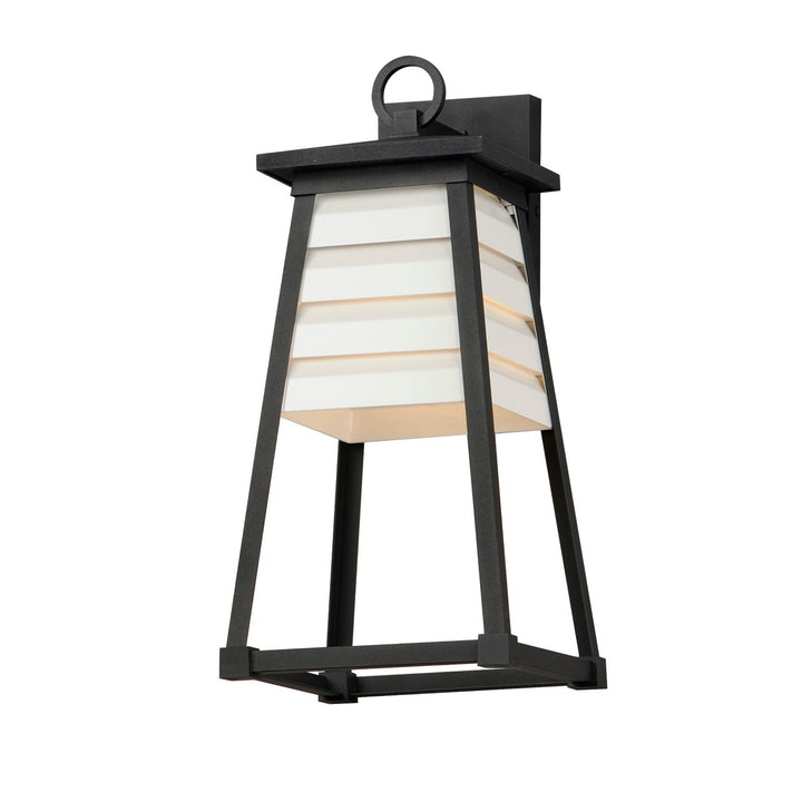Maxim Lighting 40634WTBK  Shutters Outdoor White / Black