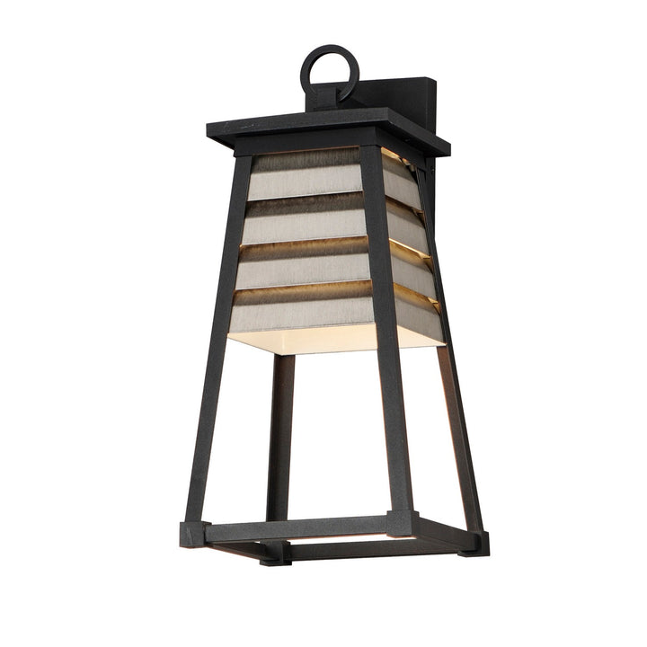 Maxim Lighting 40634WZBK  Shutters Outdoor Weathered Zinc/Black