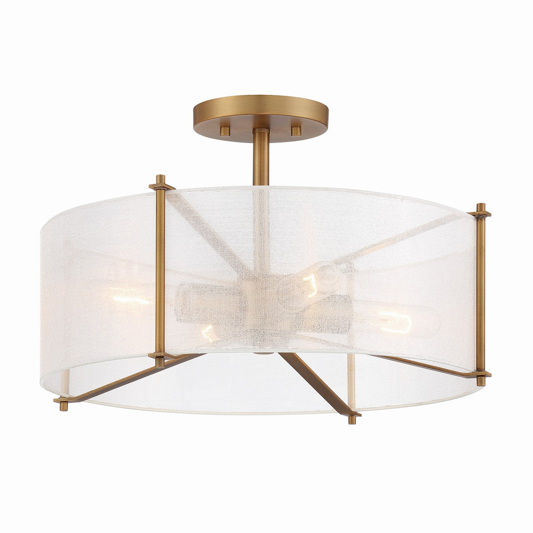 Designers Fountain Daybreak D223M-SF-OSB Ceiling Light - Old Satin Brass