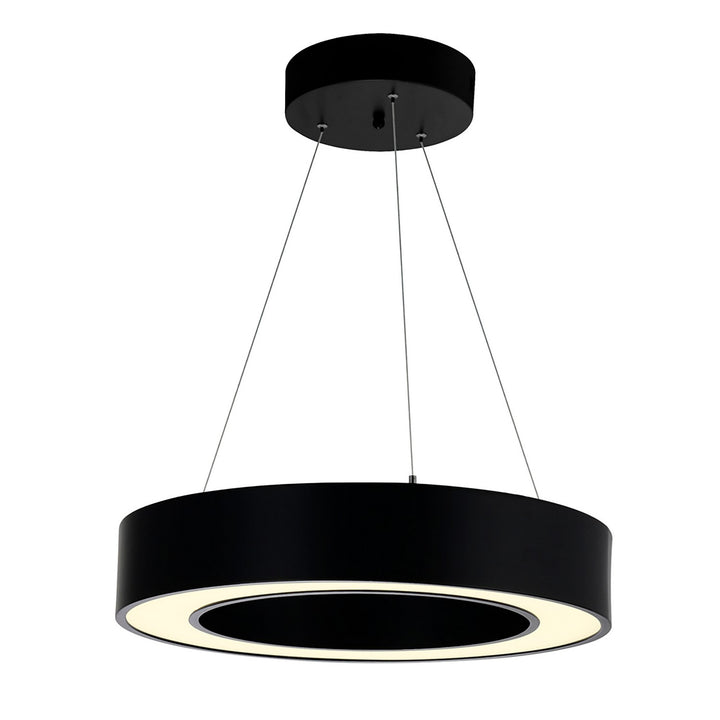 CWI Ringer 1131P12-101 Pendant Light - Black