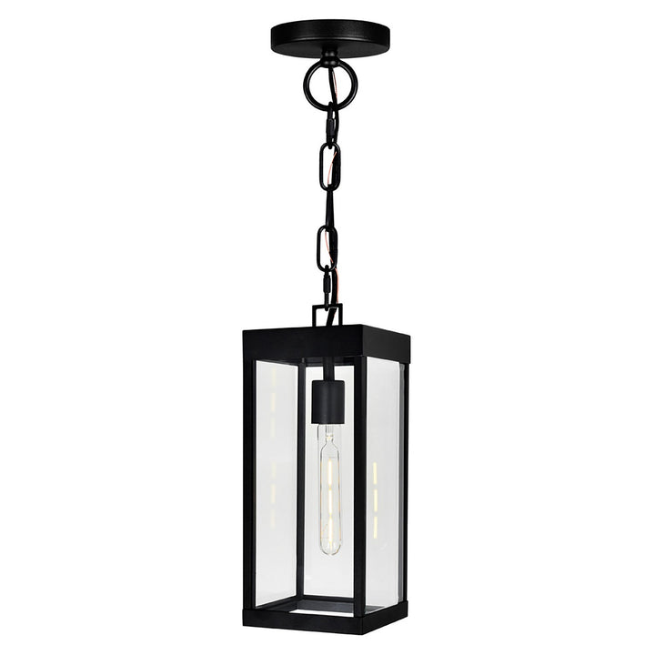 Cwi Lighting 1695P7-1-101  Windsor Outdoor Black