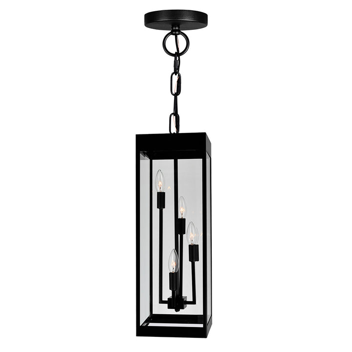 Cwi Lighting 1695P8-4-101  Windsor Outdoor Black