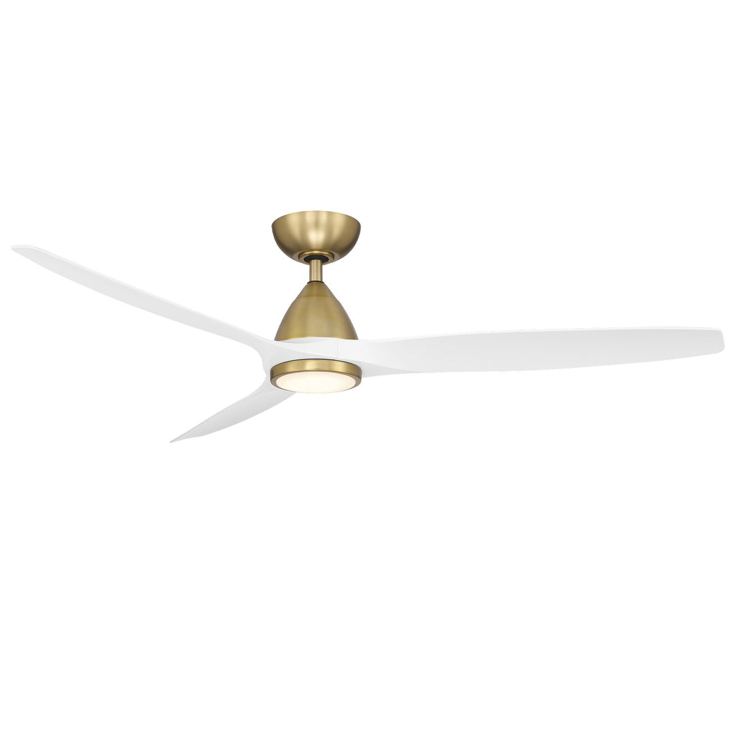 Modern Forms Fan Skylark FR-W2202-62L-SB/MW Ceiling Fan 62 - Soft Brass/Matte White, Matte White/