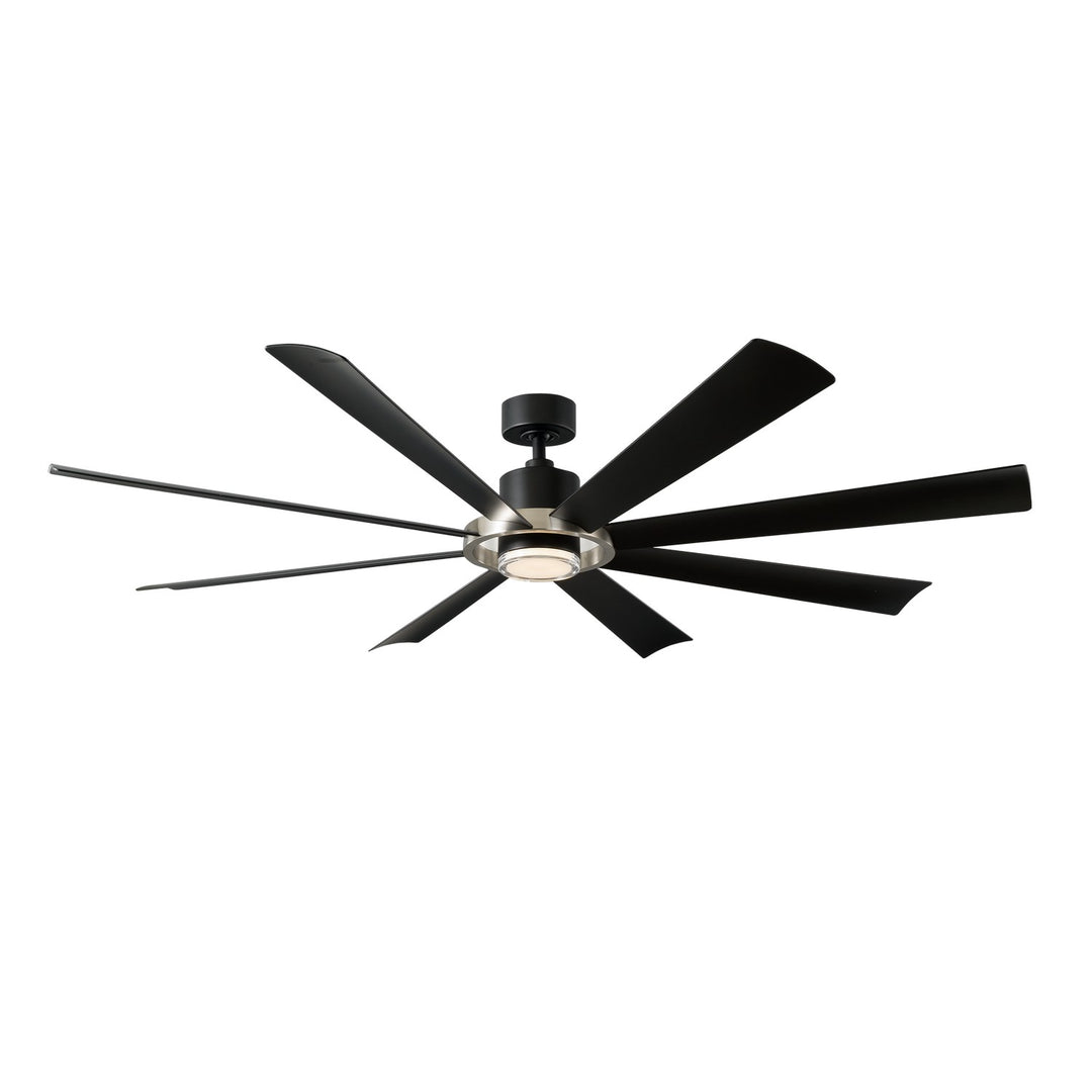 Modern Forms Fan Aura FR-W2303-72L-BN/MB Ceiling Fan 72 - Brushed Nickel/Matte Black, Matte Black/