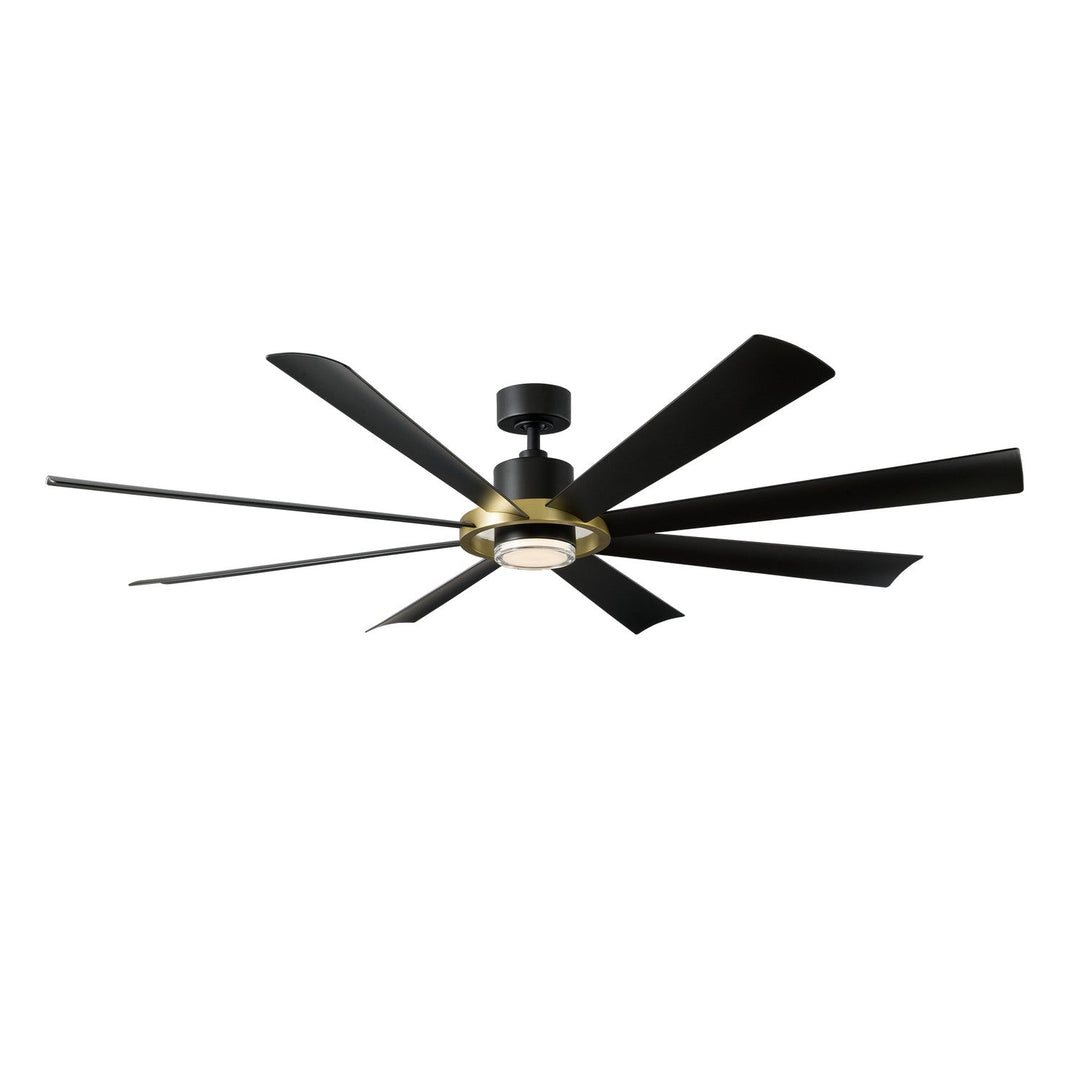 Modern Forms Fan Aura FR-W2303-72L-SB/MB Ceiling Fan 72 - Soft Brass/Matte Black, Matte Black/