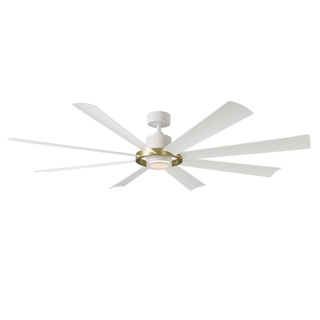 Modern Forms Fan Aura FR-W2303-72L-SB/MW Ceiling Fan 72 - Soft Brass/Matte White, Matte White/