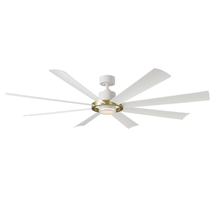 Modern Forms Fan Aura FR-W2303-72L-SB/MW Ceiling Fan 72 - Soft Brass/Matte White, Matte White/