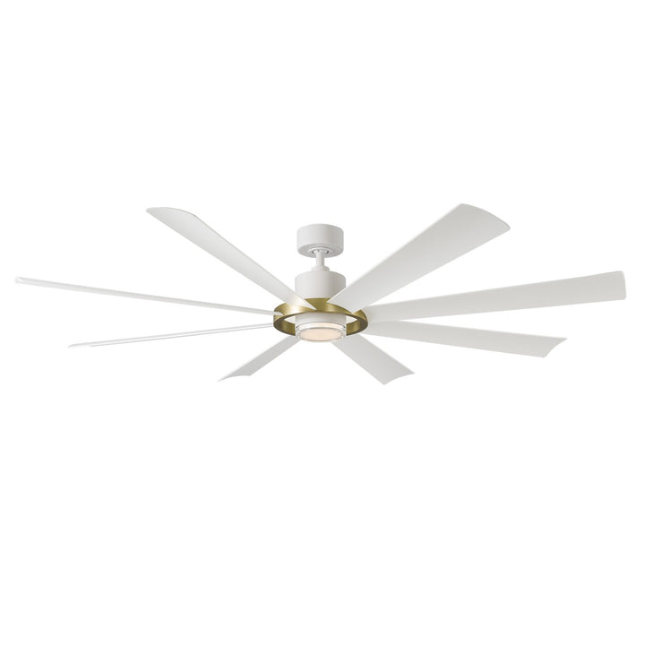 Modern Forms Fan Aura FR-W2303-72L-SB/MW Ceiling Fan 72 - Soft Brass/Matte White, Matte White/