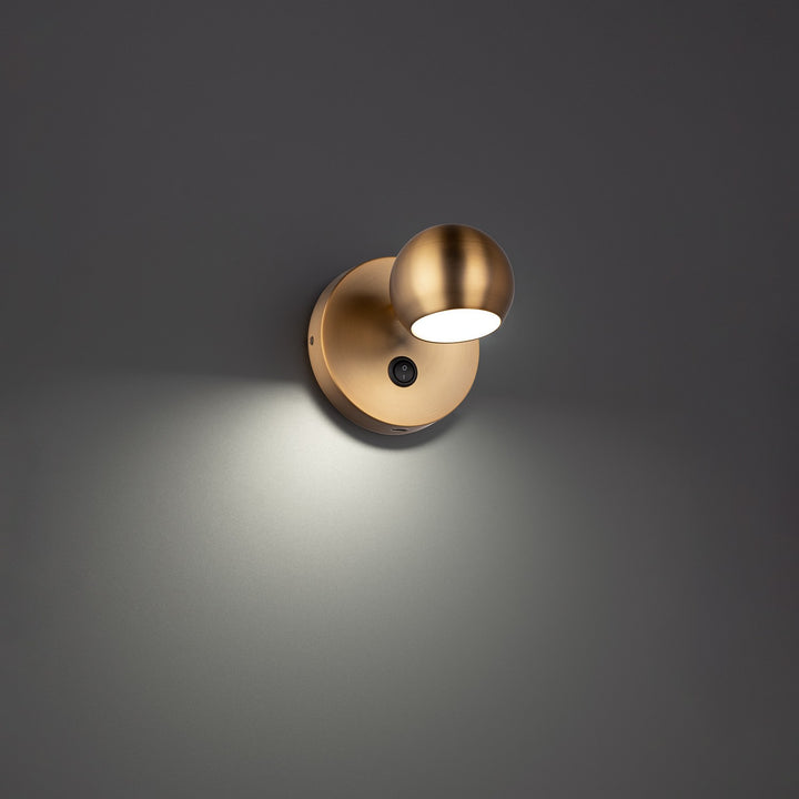 WAC Duplex BL-67305-AB Wall Sconce Light - Aged Brass