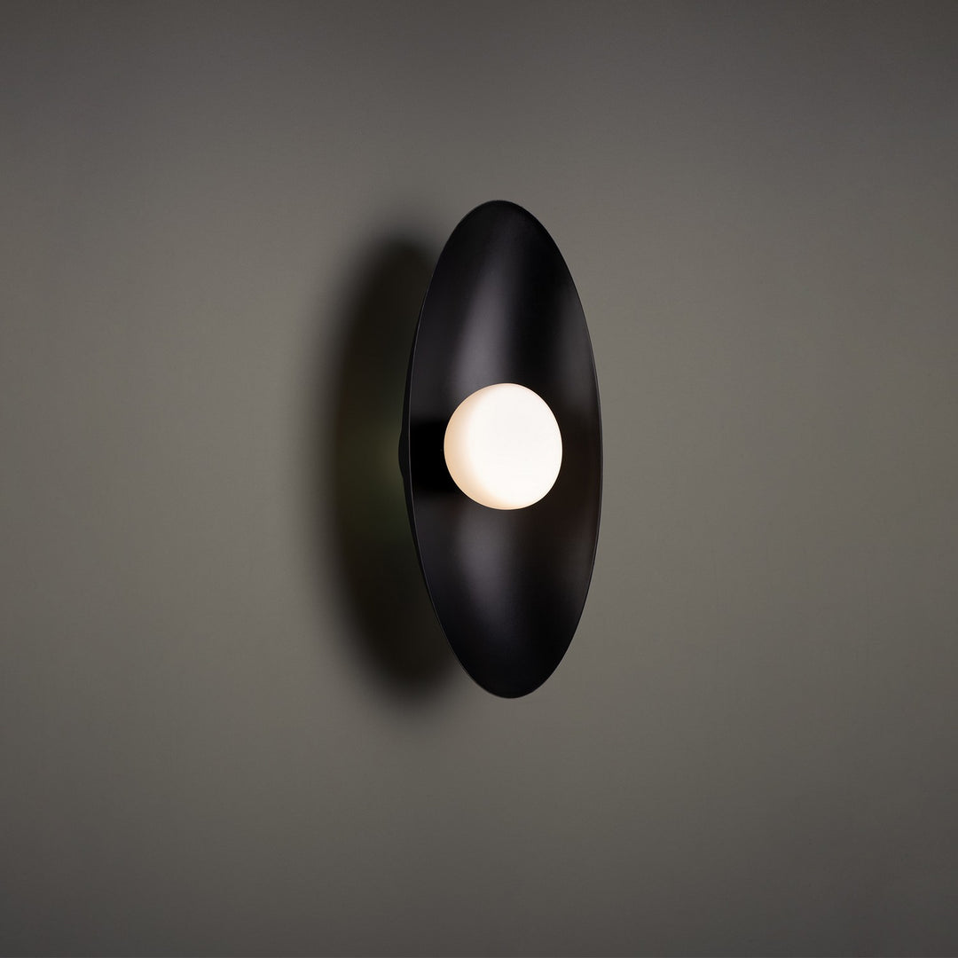 WAC Glamour WS-53318-27-BK Wall Sconce Light - Black
