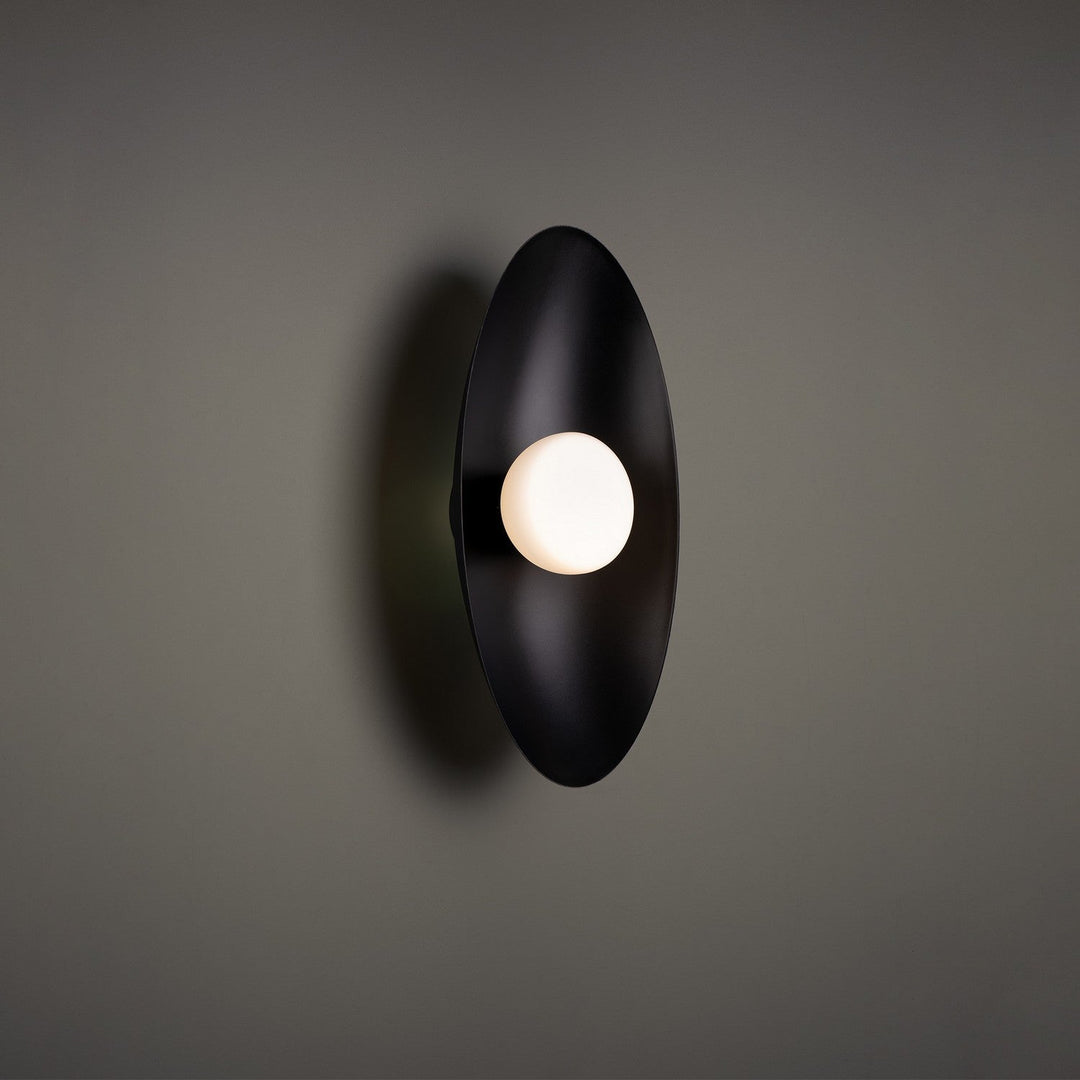 WAC Glamour WS-53318-27-BK Wall Sconce Light - Black