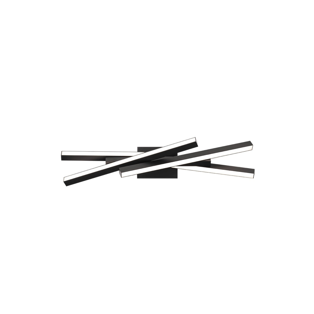 WAC Parallax WS-73127-27-BK Bath Vanity Light 8 in. wide - Black