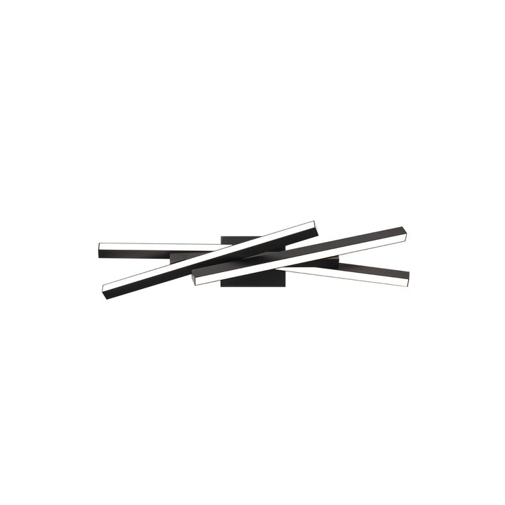 WAC Parallax WS-73127-27-BK Bath Vanity Light 8 in. wide - Black