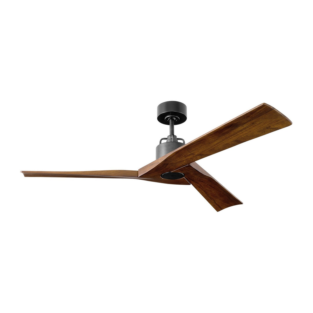 Visual Comfort Fan Alma 52 Smart 3ALMSM52AGP Ceiling Fan - Aged Pewter, Dark Walnut/Dark Walnut/