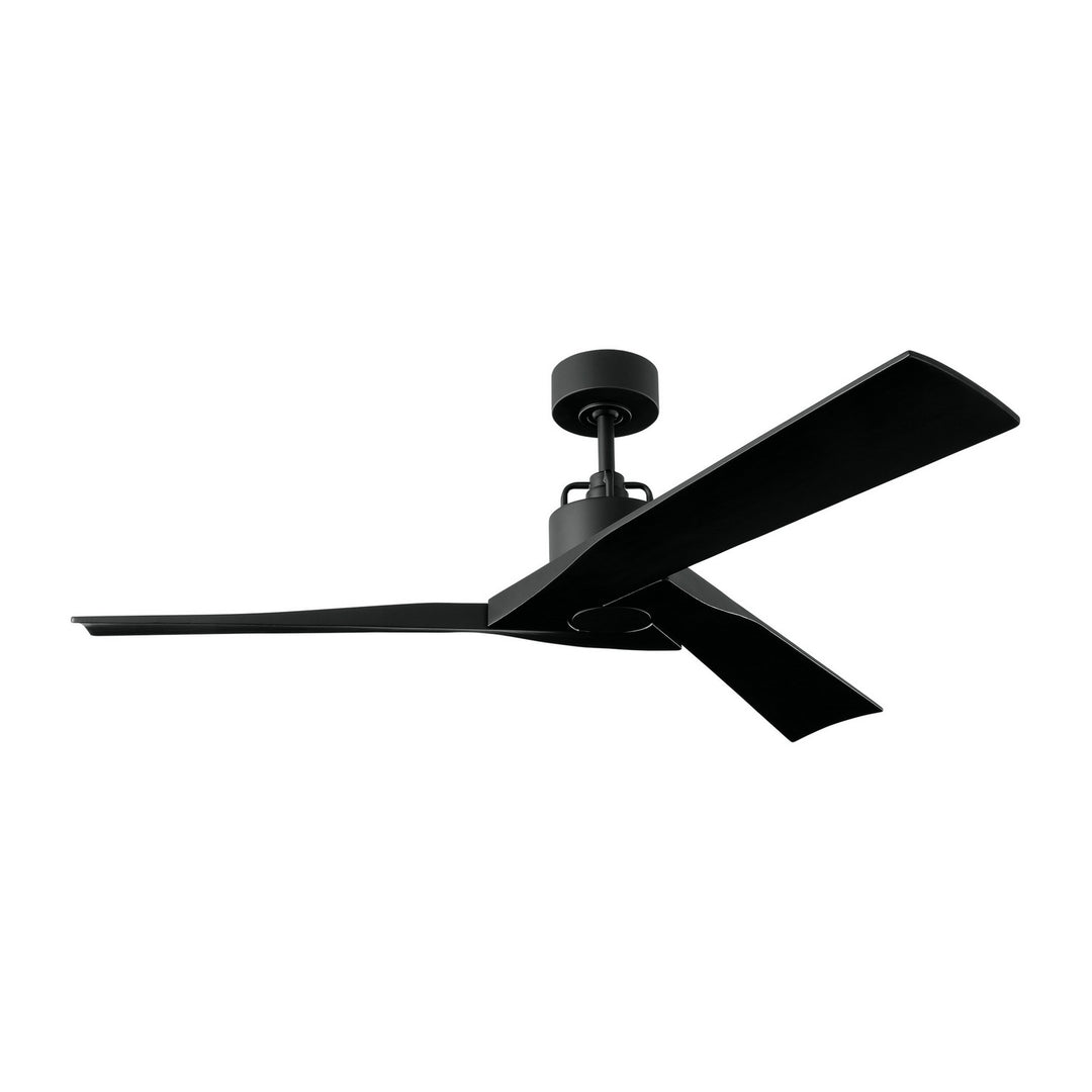 Visual Comfort Fan Alma 52 Smart 3ALMSM52MBK Ceiling Fan - Midnight Black, Midnight Black/Midnight Black/