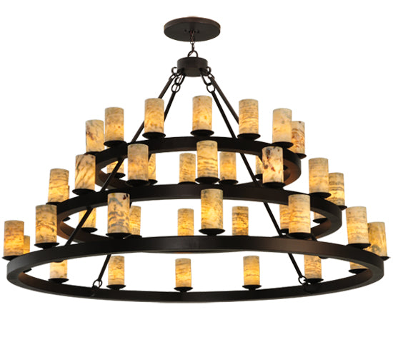 Meyda Tiffany Loxley 130509 Chandelier Light - Mahogany Bronze