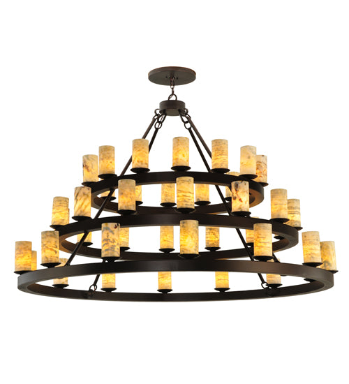 Meyda Tiffany Loxley 130509 Chandelier Light - Mahogany Bronze