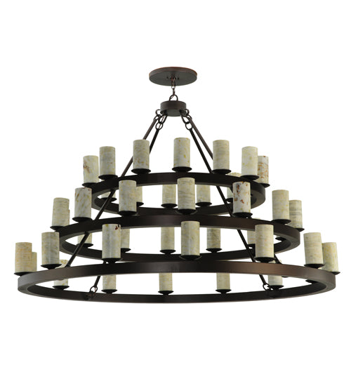 Meyda Tiffany Loxley 130509 Chandelier Light - Mahogany Bronze