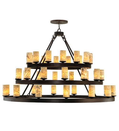 Meyda Tiffany Loxley 130509 Chandelier Light - Mahogany Bronze