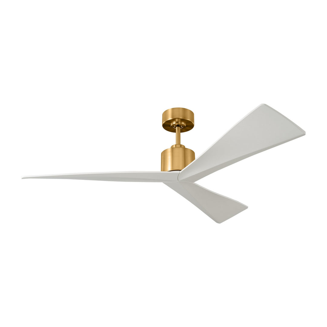 Visual Comfort Fan Adler 52 3ADR52BBS Ceiling Fan - Burnished Brass, Matte White/Matte White/