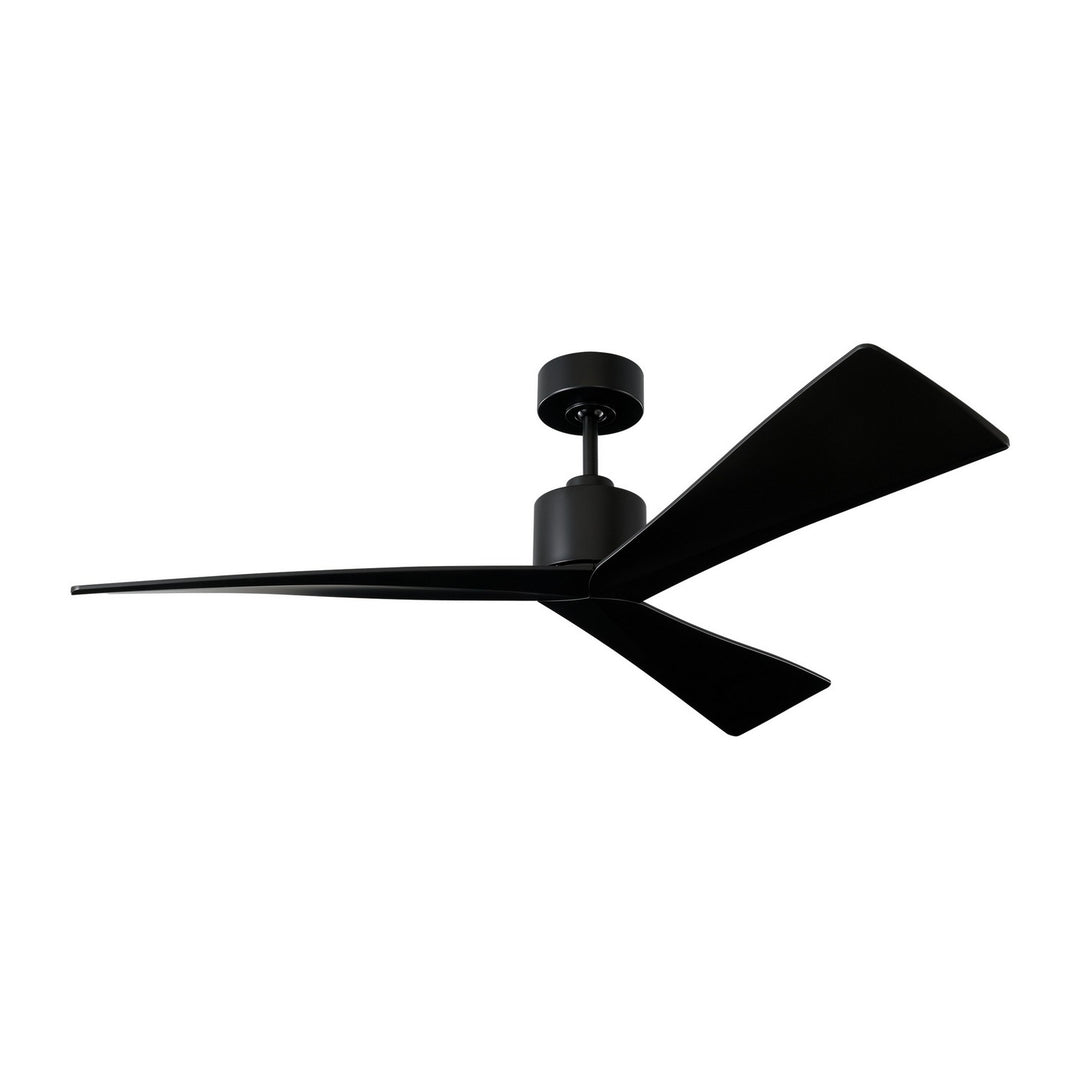 Visual Comfort Fan Adler 52 3ADR52BKBK Ceiling Fan - Matte Black, Matte Black/Matte Black/