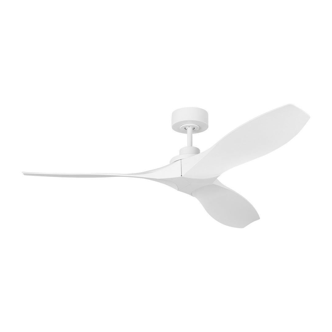 Visual Comfort Fan Collins Coastal 52 Smart 3CLNCSM52RZW Ceiling Fan - Matte White, Matte White/Matte White/