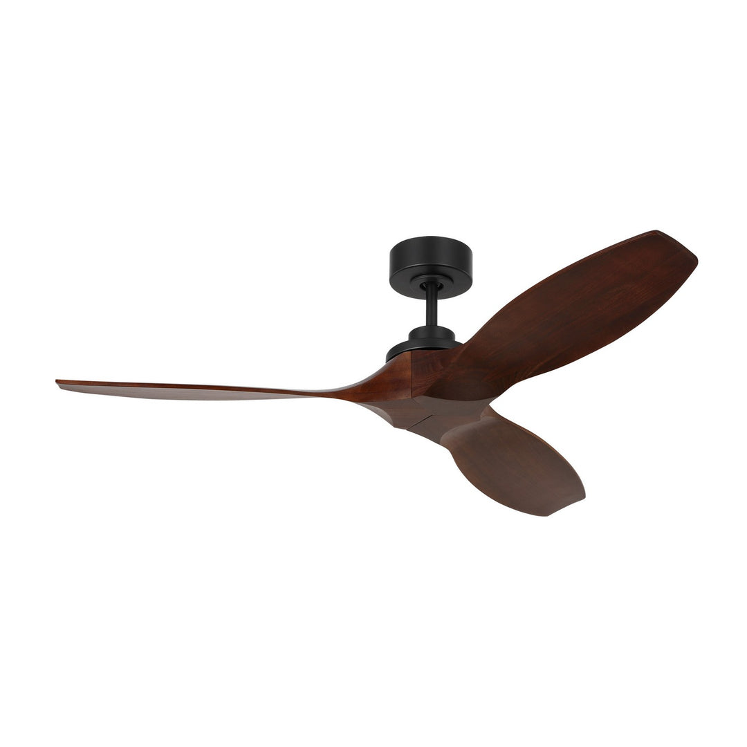 Visual Comfort Fan Collins 52 Smart 3CLNSM52MBK Ceiling Fan - Midnight Black, Dark Walnut/Dark Walnut/