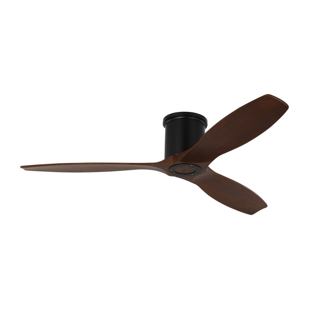 Visual Comfort Fan Collins 52 Smart Hugger 3CNHSM52MBK Ceiling Fan - Midnight Black, Dark Walnut/Dark Walnut/