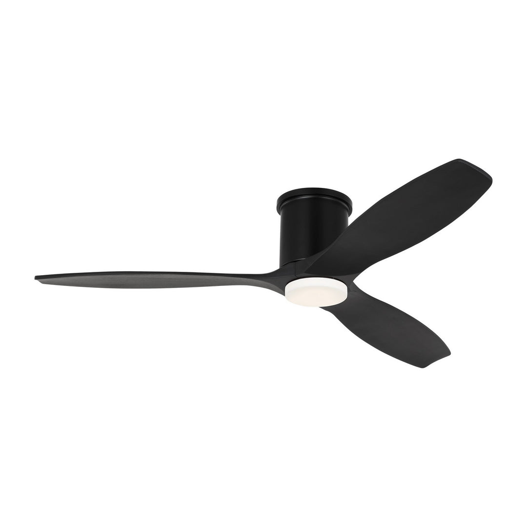 Visual Comfort Fan Collins 52 Smart Hugger LED 3CNHSM52MBKMBKD Ceiling Fan - Midnight Black, Midnight Black/Midnight Black/