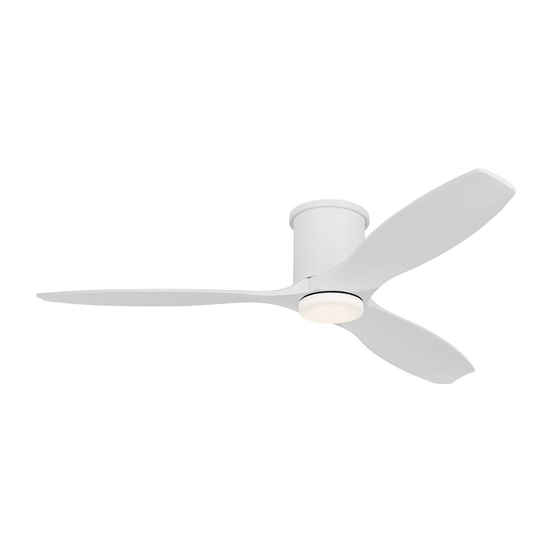 Visual Comfort Fan Collins 52 Smart Hugger LED 3CNHSM52RZWD Ceiling Fan - Matte White, Matte White/Matte White/