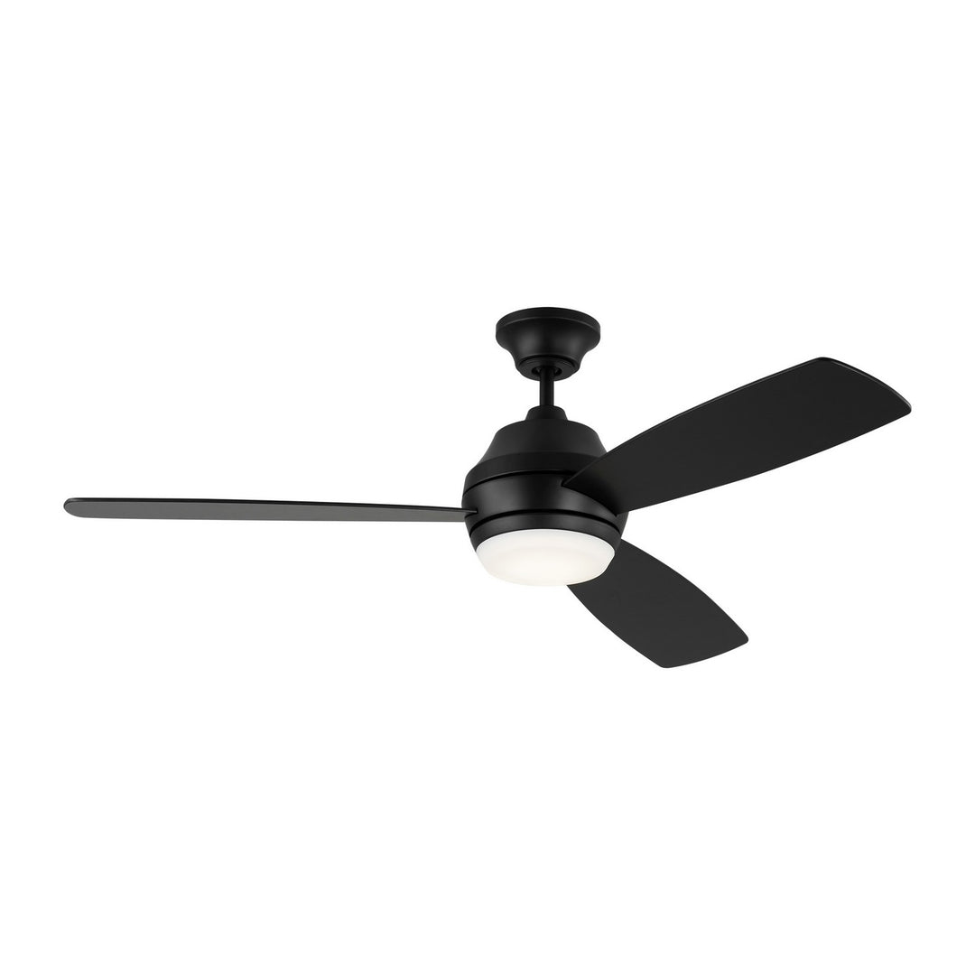 Visual Comfort Fan Ikon 52 LED 3IKDR52MBKD Ceiling Fan - Midnight Black, Midnight Black/Midnight Black/