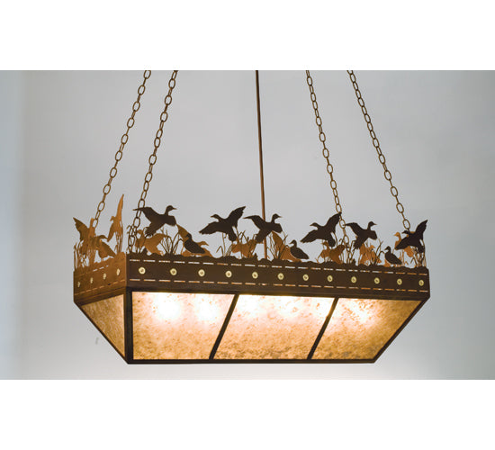 Meyda Tiffany Ducks In Flight 13051 Pendant Light - Rust