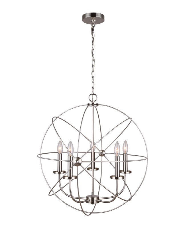 Canarm Sumerside ICH282B05BN25 Chandelier Light - Brushed Nickel