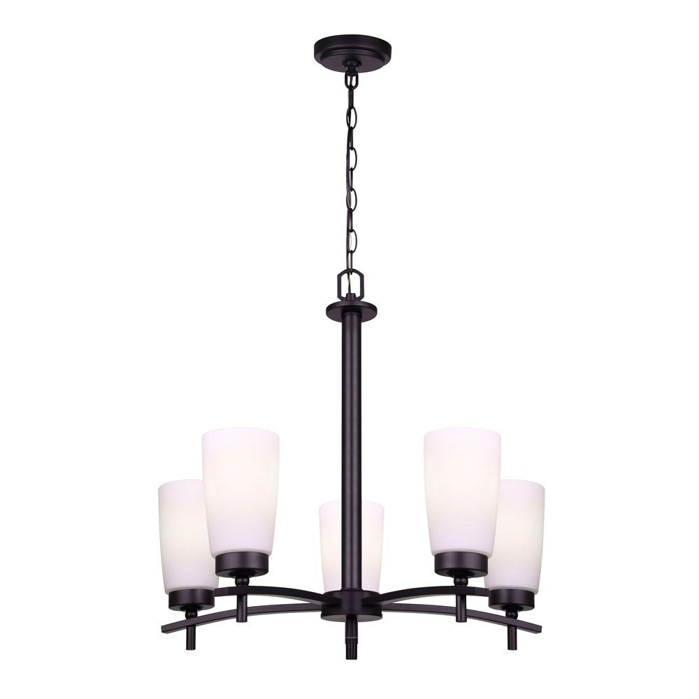 Canarm Portia ICH326A05BK Chandelier Light - Matte Black