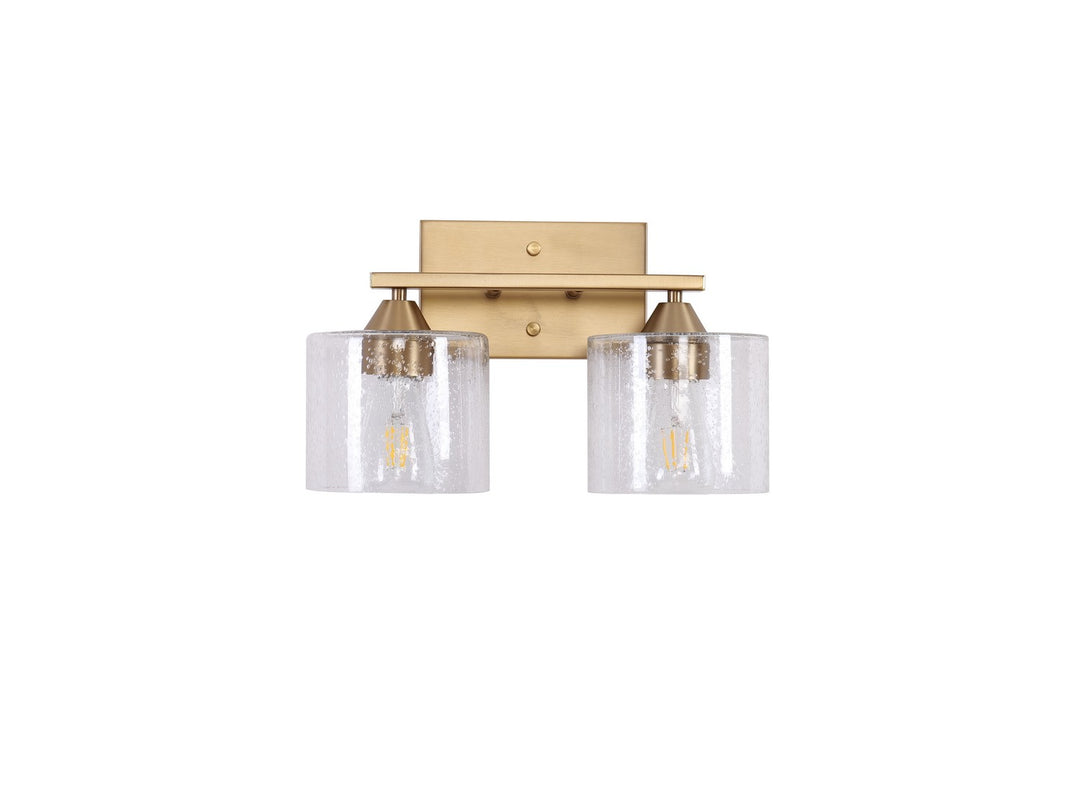 Revolution Blocker BL592SBSD Bath Vanity Light 15 in. wide - Satin Burnished Brass